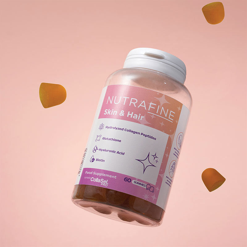 Nutrafine Skin & Hair Collagen Gummies for Beauty Support 60ct by Beauty Care Bag