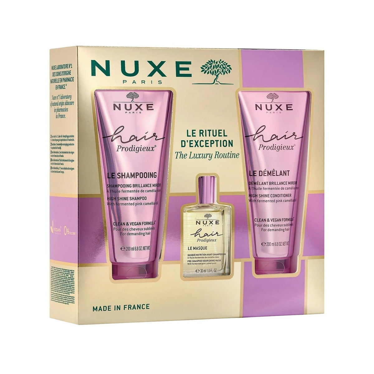 Nuxe Hair Prodigieux 3-Piece Hair Care Set - Complete Hair Care Routine with Nuxe Prodigieux ProductsHair CareTorqelo.com
