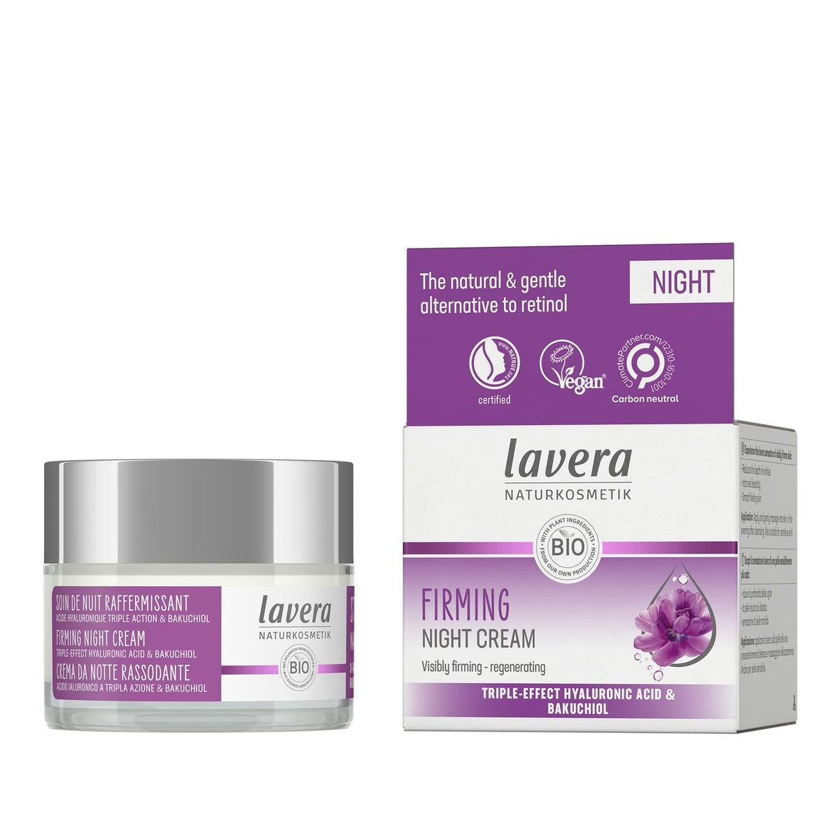 Lavera Firming Night Cream - Natural Anti-Aging Night Care for Firming & Moisturizing Skin - 50ml by Beauty Care Bag