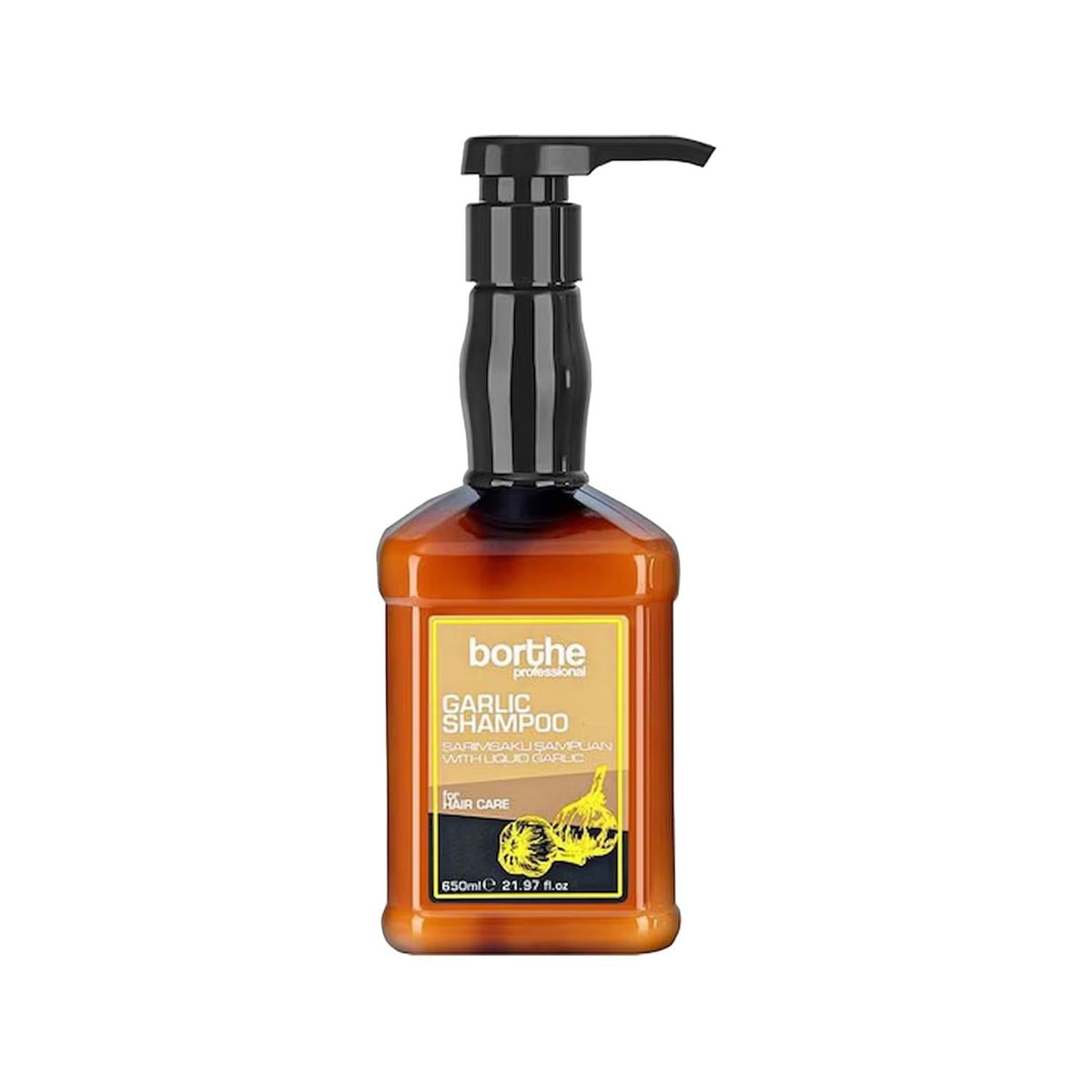 Borthe Professional Garlic Shampoo 650ml - Nourishing Hair Care for Healthier Locks by Beauty Care Bag