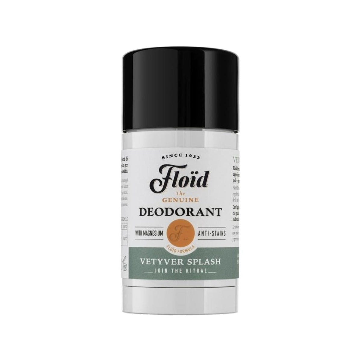 Floid Vetyver Splash Deodorant Stick for Personal Hygiene - 75ml, Long-Lasting Fragrance by Beauty Care Bag