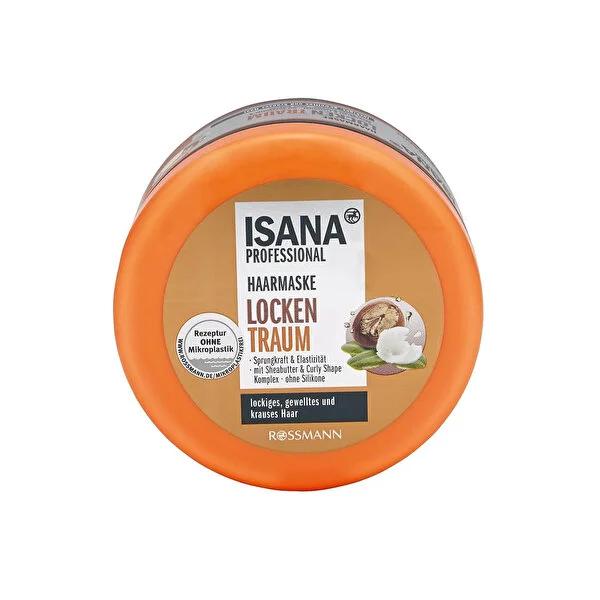 Isana Professional: Curly & Wavy Hair Mask - Shea Butter, Vegan, Defines Curls, Adds Shine, Frizz Control - Eco-Friendly Packaging by Beauty Care Bag