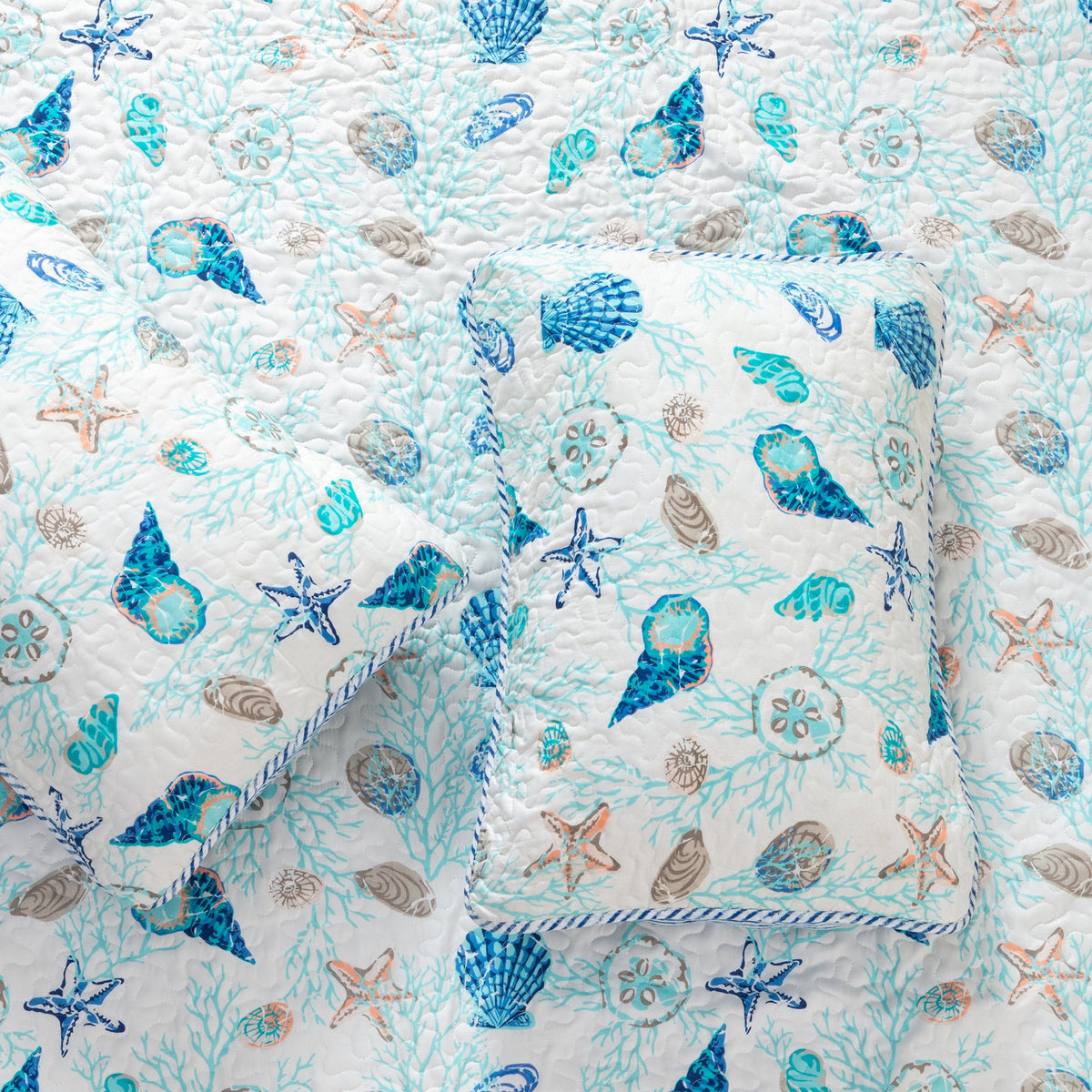 Coastal Quilt Set Bali Collection by Great Bay Home