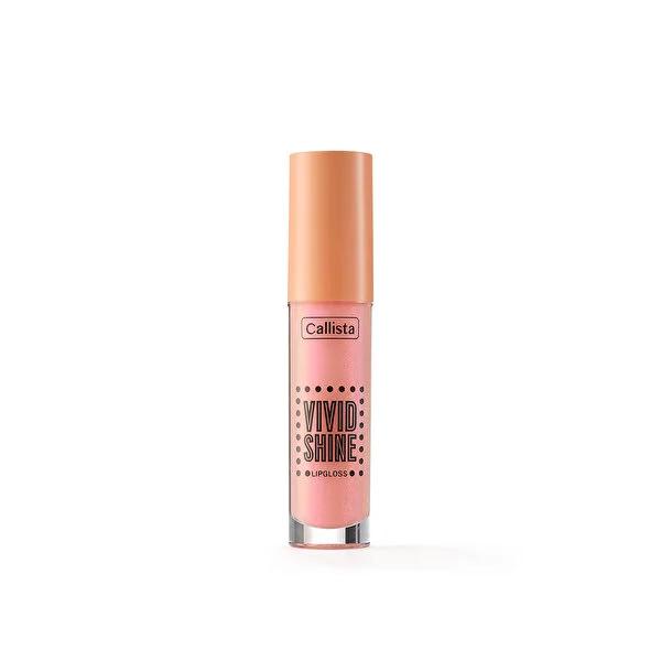 Callista Vivid Shine Lip Gloss - Moisturizing, Long Lasting Pink Lip Care with Shea & Argan Oil by Beauty Care Bag