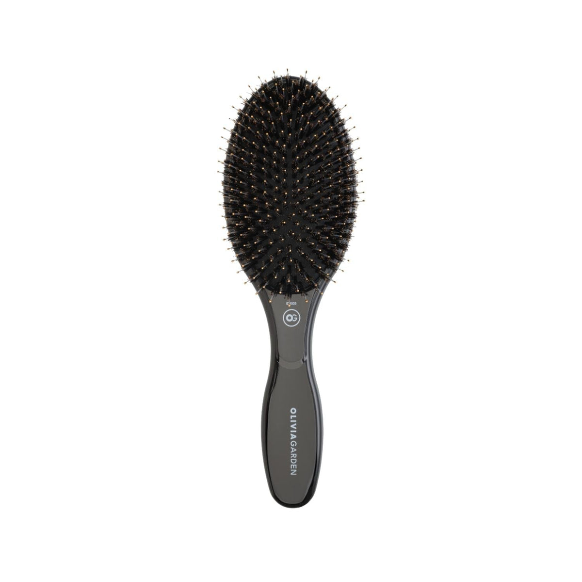 Olivia Garden Expert Care Oval Boar Nylon Bristles Hair Brush - Black, Professional-Grade Detangling & StylingHair AccessoriesTorqelo.com