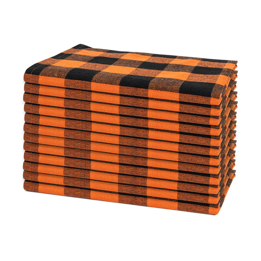 Plaid cotton dinner napkins – view 2