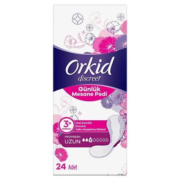 Orkid Discreet Long Incontinence Pads - Discreet Protection, Odor Control, Thin & Flexible - Bladder Leakage ProtectionIntimate CareTorqelo.com