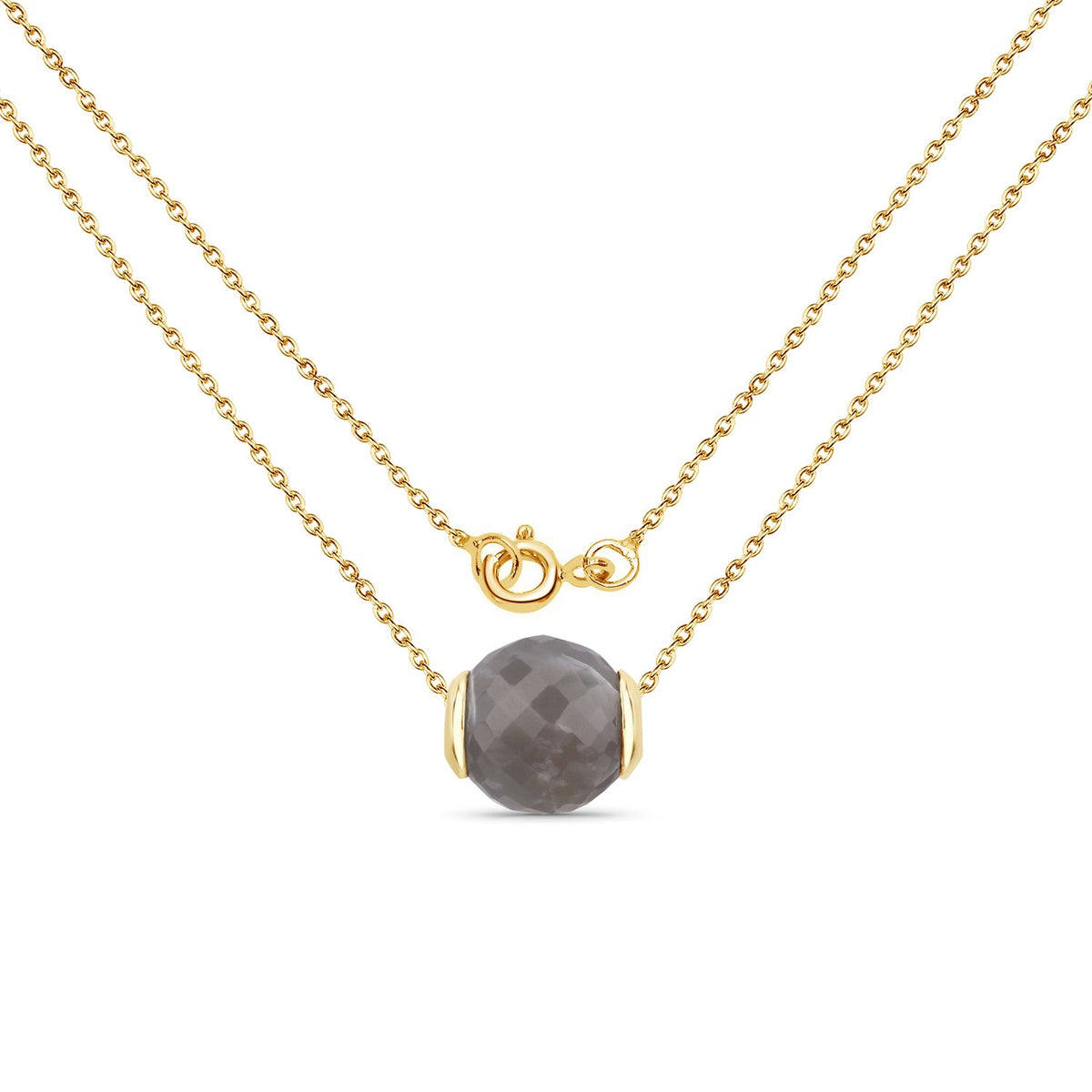 16.79 ct barrel-cut grey moonstone pendant by Avera Group, view 2