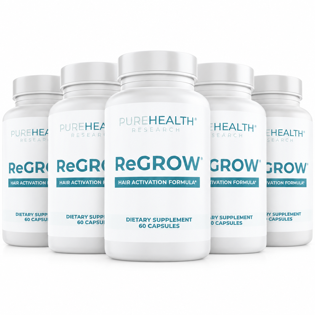 ReGrow Hair Growth Vitamins with Biotin, Hair Supplement by PureHealth Research by Shahmori