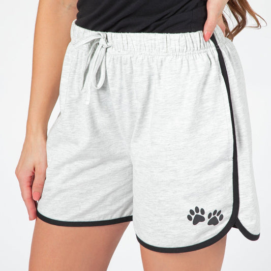 Paw Print Accent Trim ShortsShortsTorqelo.com