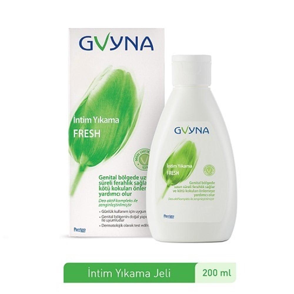 GVYNA Intimate Wash Fresh 200ml - Gynecologically Tested, Hypoallergenic Feminine Hygiene Solution by Beauty Care Bag
