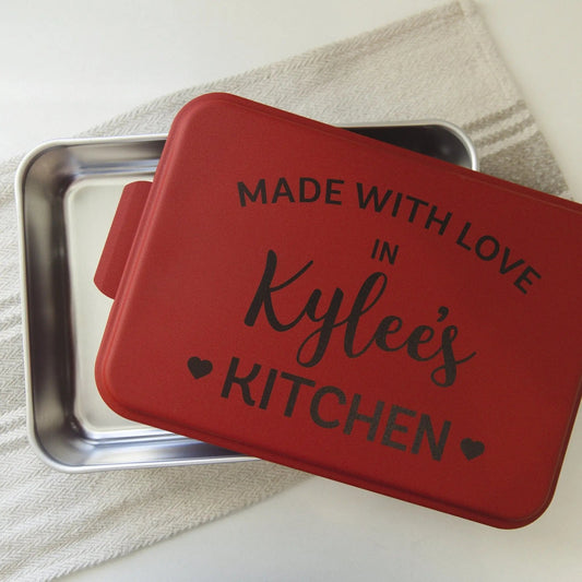 Personalized Cake Pan, Baking Gift for Mom, Gift for Grandma, Kitchen Gift for her, Gift for Baker by Joyful Moose