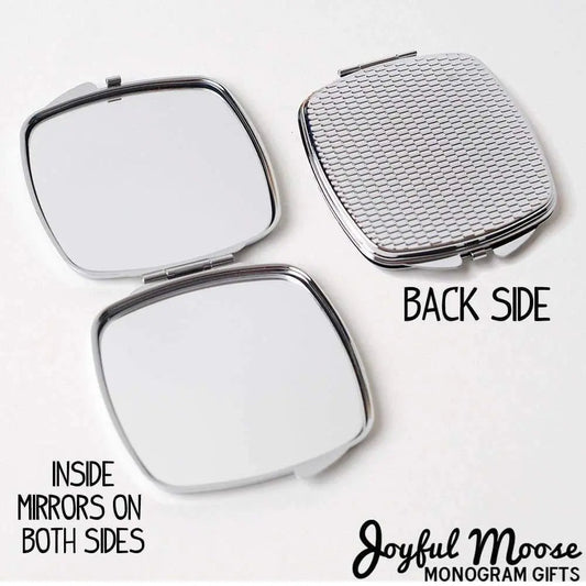 Personalized Compact Mirror - Custom Cosmetic Mirror for Purse or Pocket by Joyful Moose