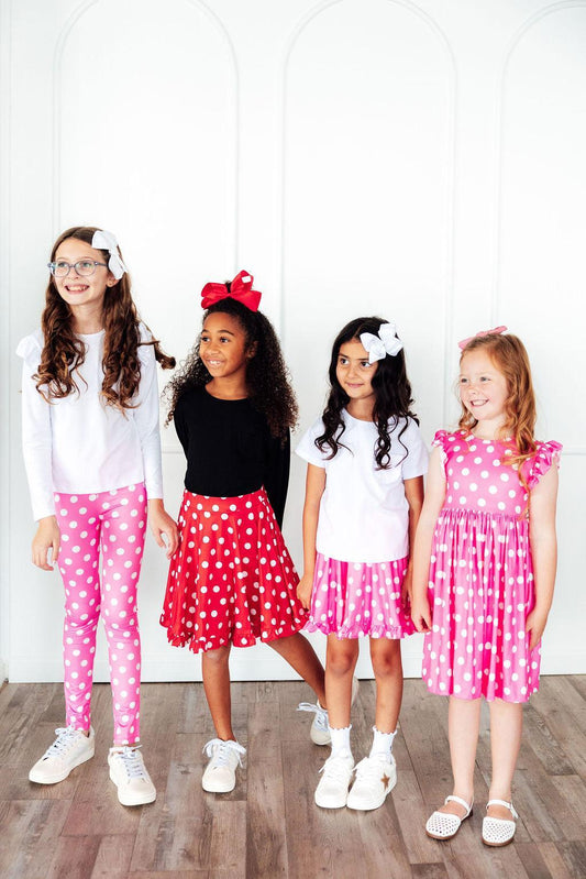 Pink Polka Dots LeggingsLeggingsTorqelo.com