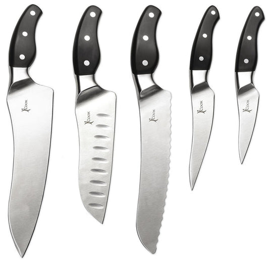 iCook 5-Piece Knife Set with Storage Tray by Beauty Care Bag