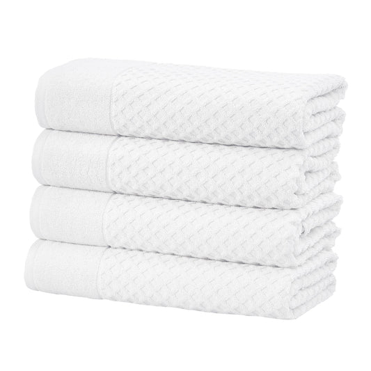 Cotton Diamond Waffle Weave Bath Towel Set - Grayson Collection by Great Bay Home