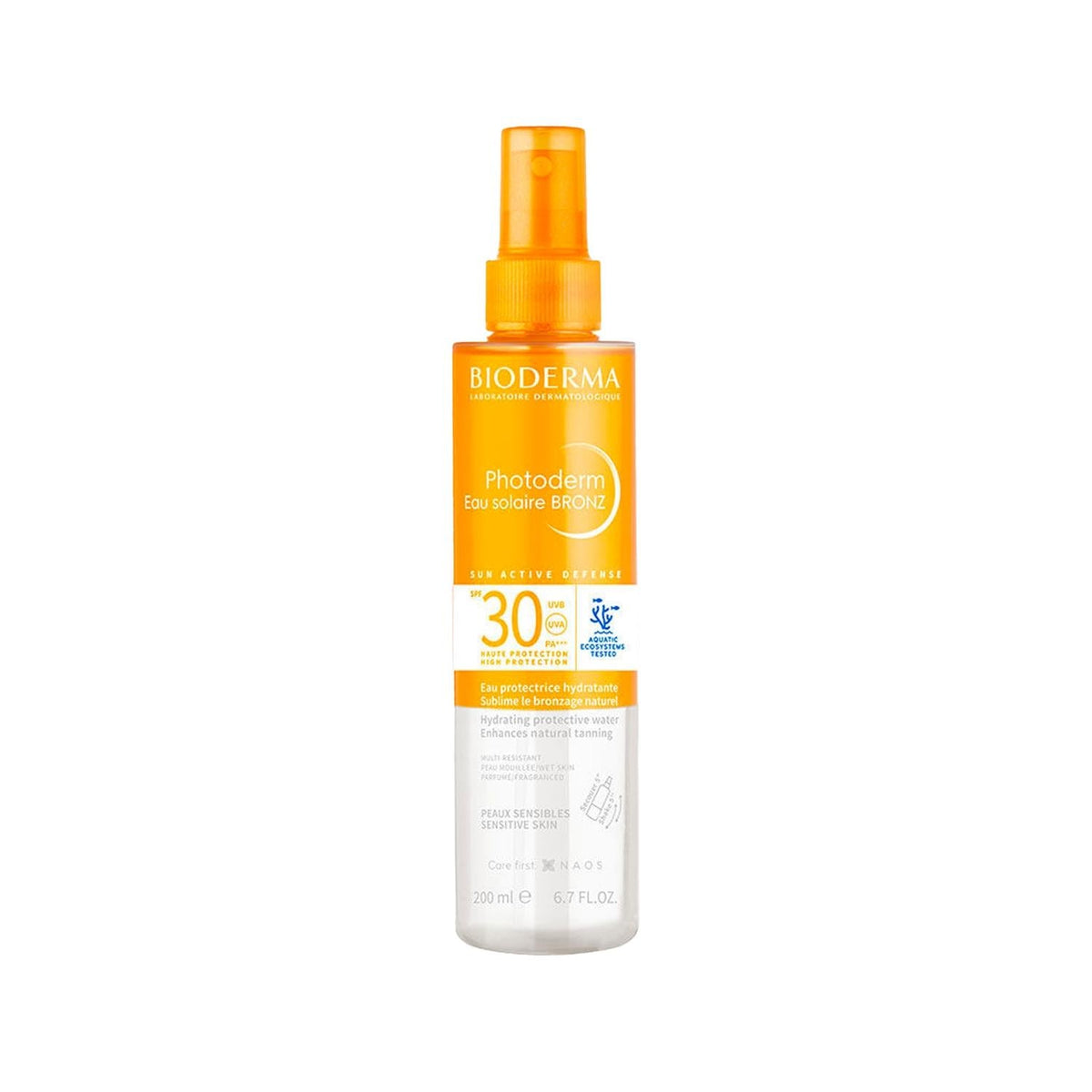 Bioderma Photoderm Bronz Sun Protective Spray SPF30 - Water-Resistant Sunscreen for Skin Protection by Beauty Care Bag