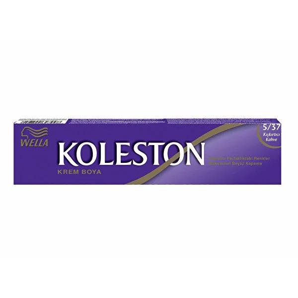 Koleston Permanent Hair Color - Kışkırtıcı Kahve 5/37, Easy to Apply, Long-Lasting Hair Dye for Gray Coverage by Beauty Care Bag