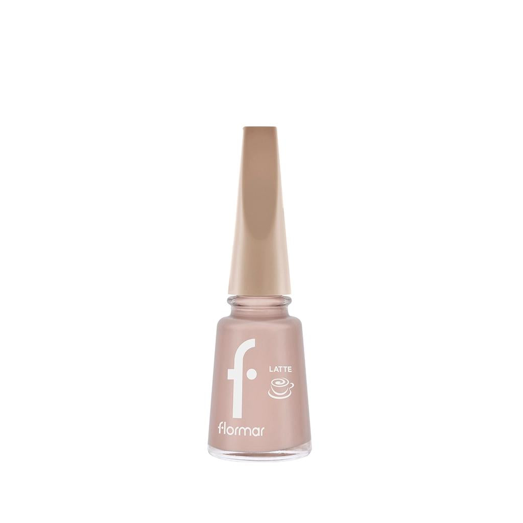 Flormar Dusty Cappuccino High-Shine Brown Nail Polish 004 11ml by Beauty Care Bag