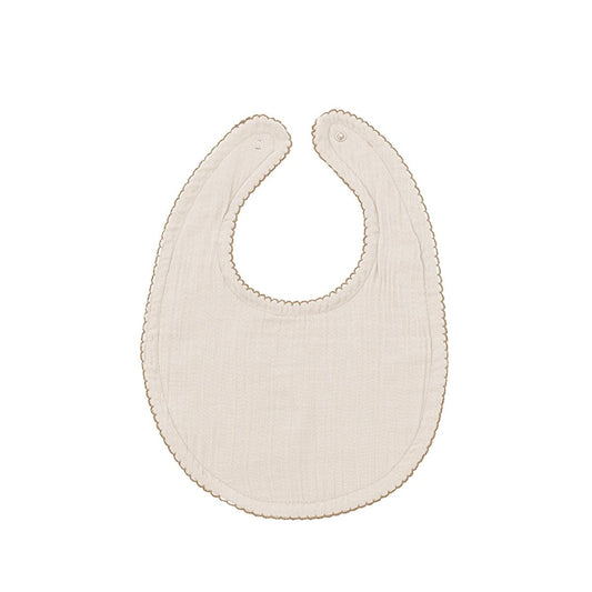 Babyjem Muslin Baby Bib with Teething Ring - Soft, Adjustable, and Hypoallergenic Cotton Bib for Teething Babies by Beauty Care Bag
