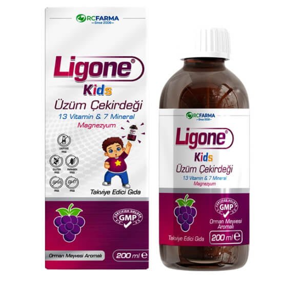 Rcfarma Ligone Kids Grape Seed Liquid Supplement 200 mlSupplementsTorqelo.com
