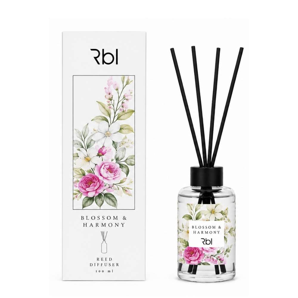 Rebul Blossom & Harmony Reed Diffuser for Home 100 ml by Beauty Care Bag
