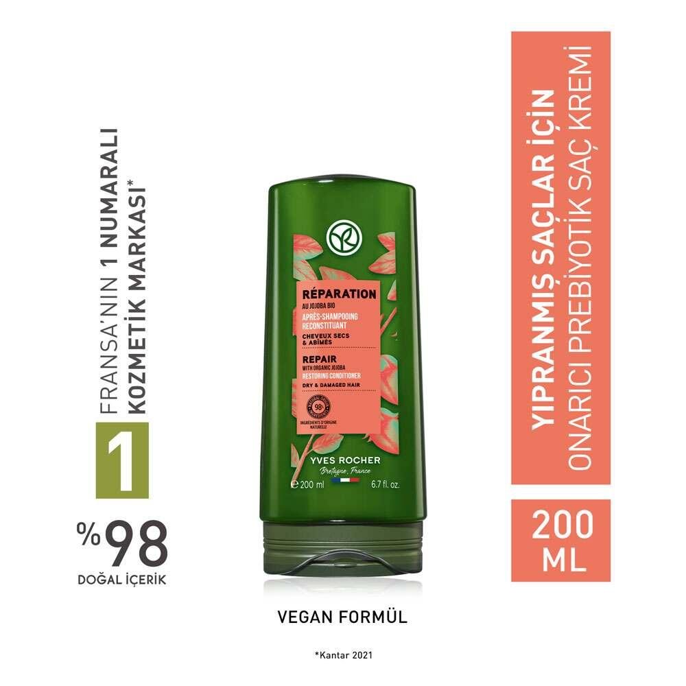 Reparation - Organic Agave Repairing Hair Cream for Damaged Hair, Nourishing, Anti-Breakage, Softens & Shines - OnarΓ΅cΓ΅ PrebiyotikHair MaskTorqelo.com