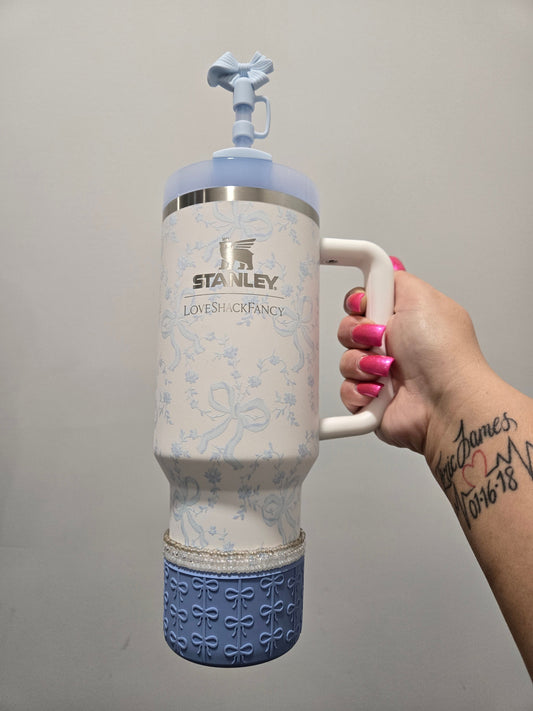 SkyBlue Coquette Boot Bumper Sleeve by THE SALTY CHIC