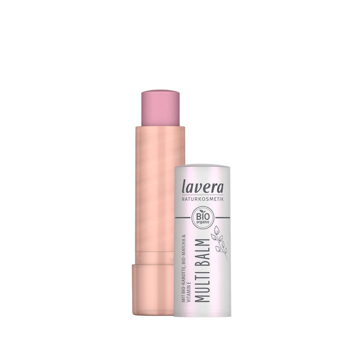Lavera Multi Balm 02 Cloudy Pink - Natural Moisturizing Lip Balm for Dry Lips, Organic Skin Care, Portable 0.17 oz by Beauty Care Bag