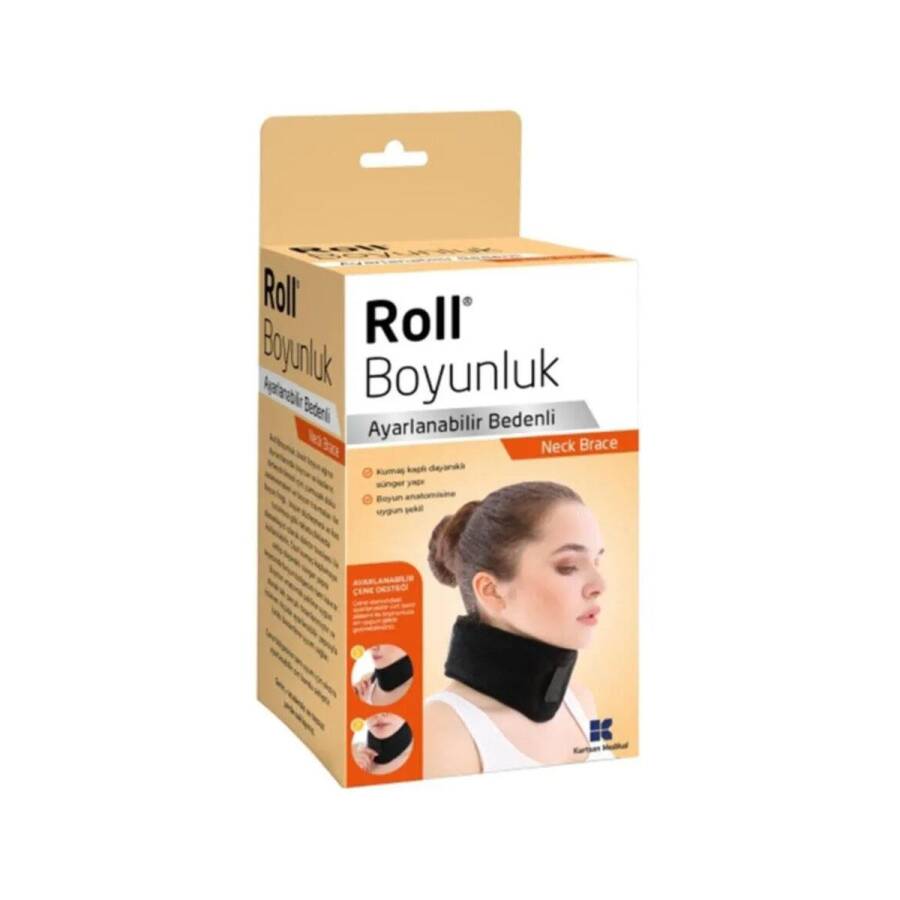 Roll Adjustable Neck Collar for Comfortable Support by Beauty Care Bag