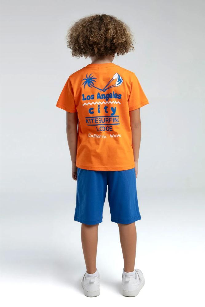 Rolly Polly Boys' Bermuda Shorts & Tee Set in Orange by Beauty Care Bag