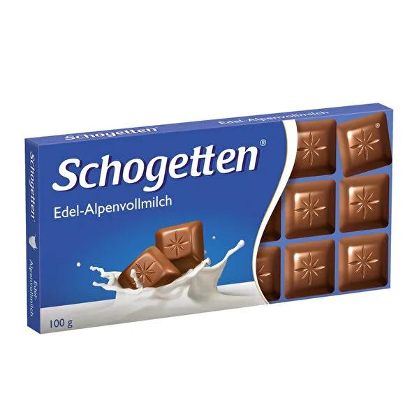 Schogetten Alpine milk chocolate bar, 100g