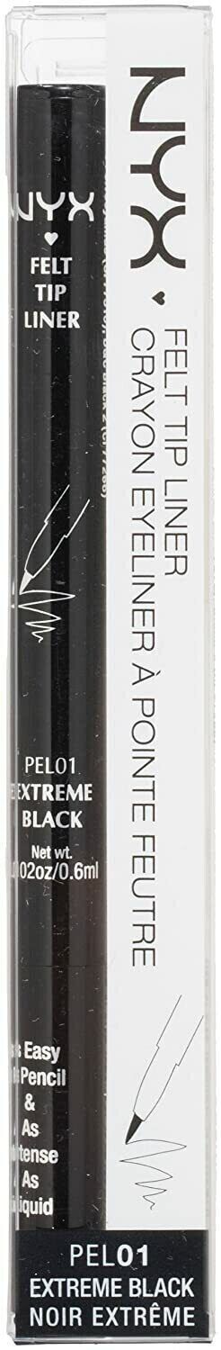 NYX Felt Tip Liner - Extreme Black by Avera Group