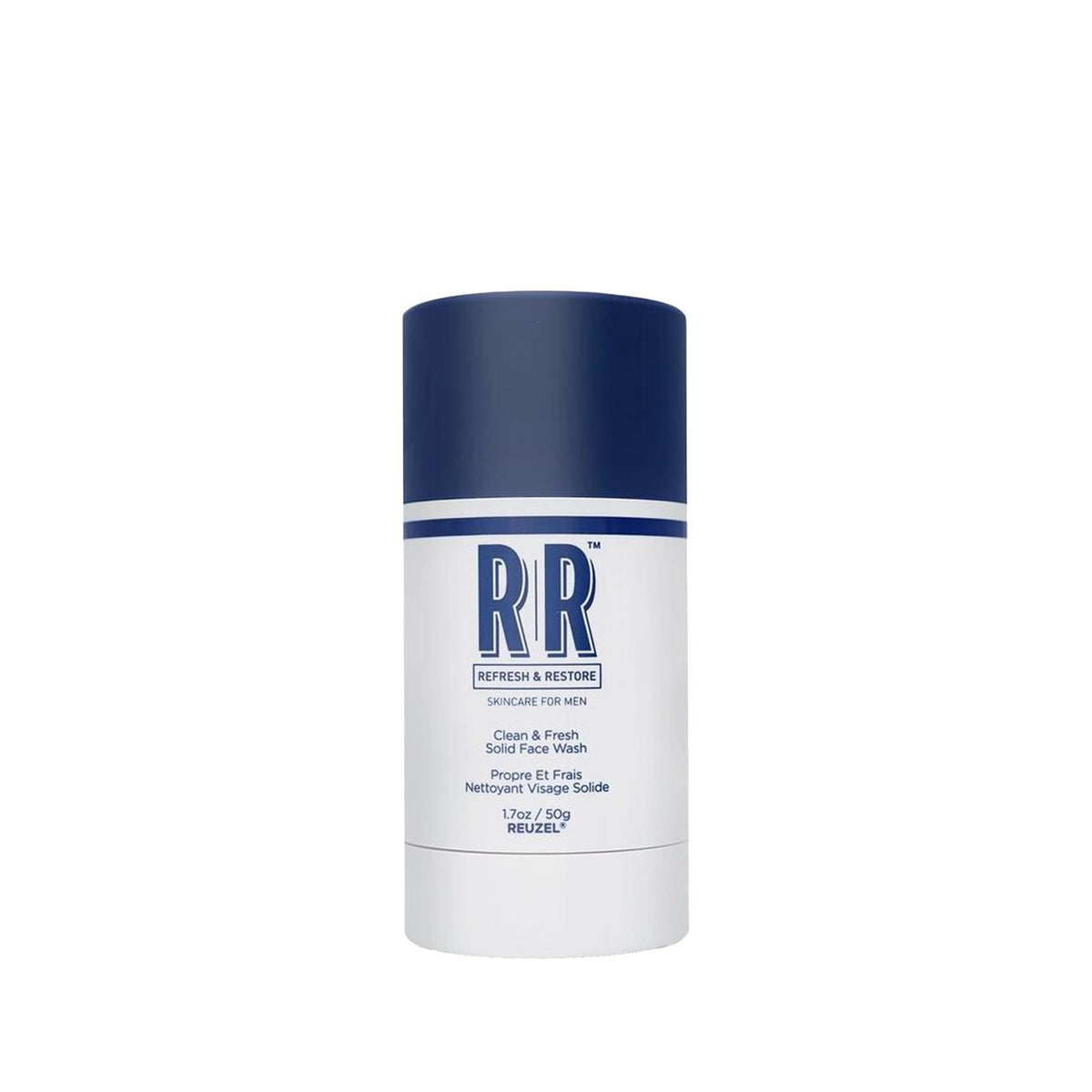 Reuzel Solid Face Wash Stick - Clean & Fresh Scent, 50g - Convenient Men's Grooming Face Wash by Beauty Care Bag