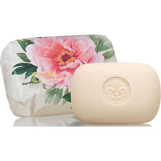 Saponificio Artigianale Fiorentino Peony Soap Set 4 x 200g by Beauty Care Bag