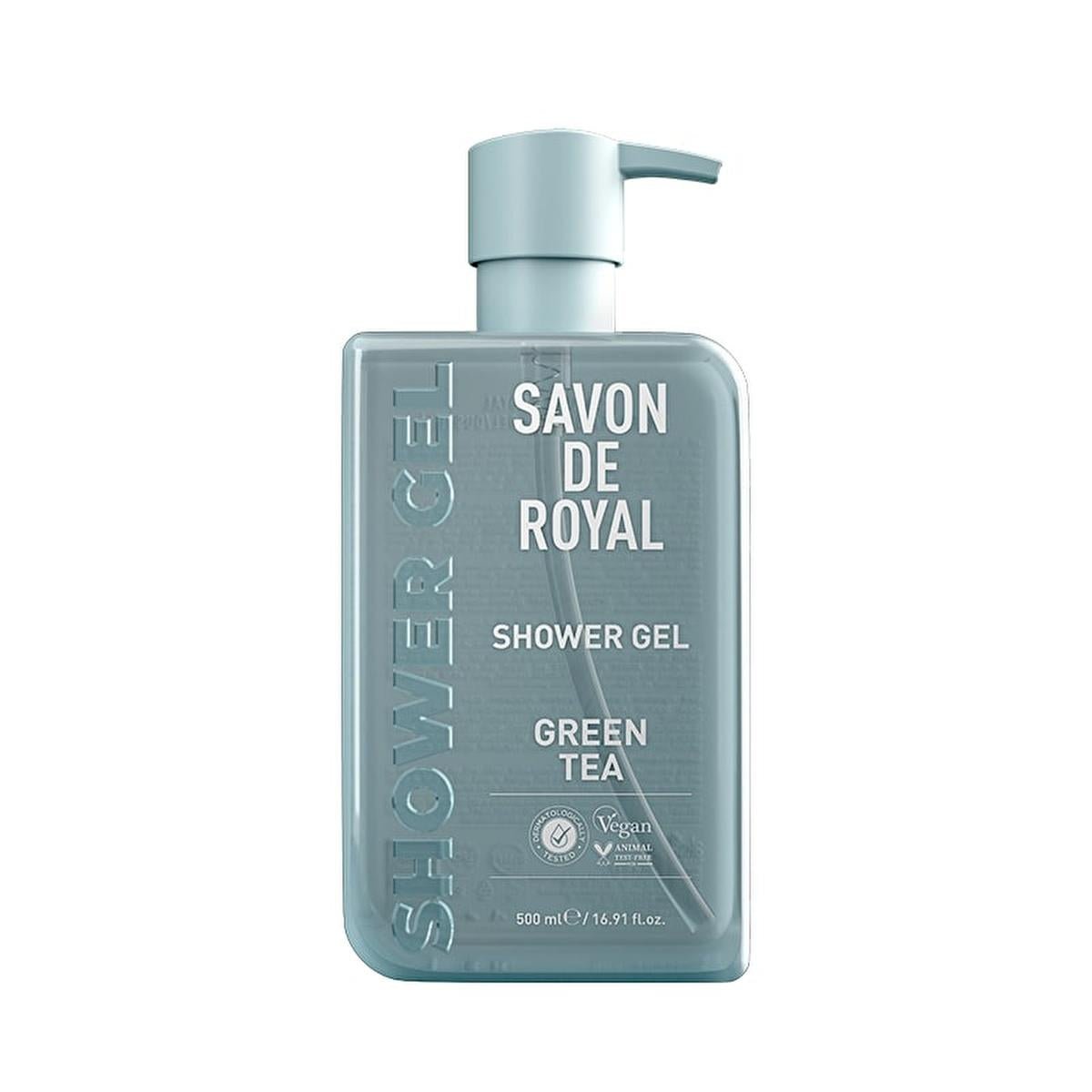Savon De Royal Green Tea Shower Gel 500ml - Moisturizing & Antioxidant Body Wash for Natural SkincareShower GelTorqelo.com