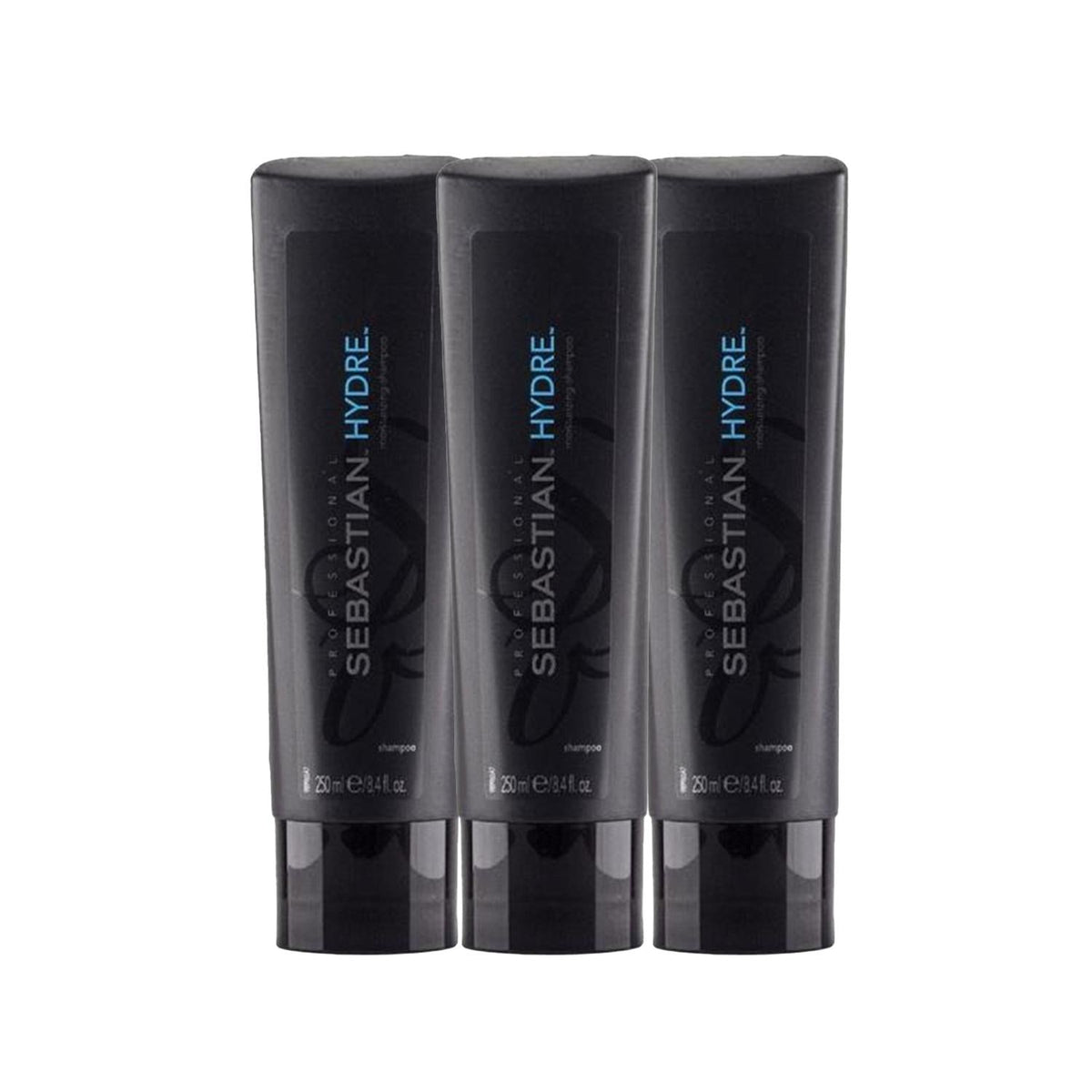 Sebastian Hydre Moisturizing Shampoo - 3 Pack of 250ml - Hydrating Hair Care for Dry Damaged HairShampooTorqelo.com