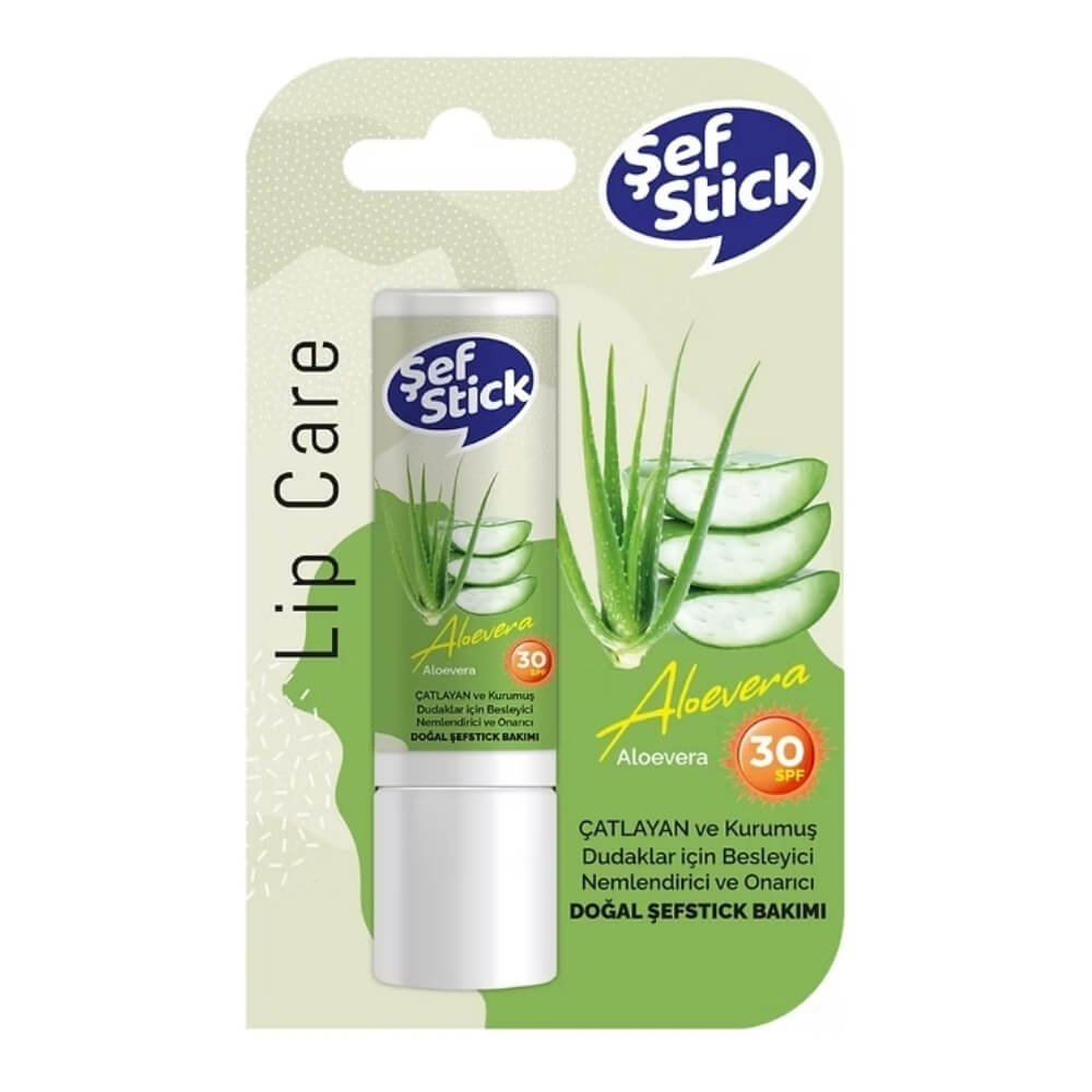 Sef Stick Aloe Vera SPF30 Lip Balm for Dry Lips 5.2g by Beauty Care Bag