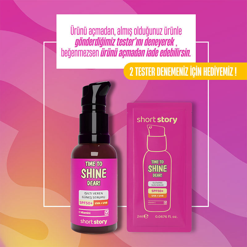 Short Story Time to Shine Dear SPF 50+ Vitamin C Serum 30 ml by Beauty Care Bag
