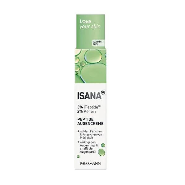 Isana Eye Cream with Peptide, Caffeine & Glycerin - Anti-Aging Eye Cream for Dark Circles, Puffiness & Fine Lines by Beauty Care Bag