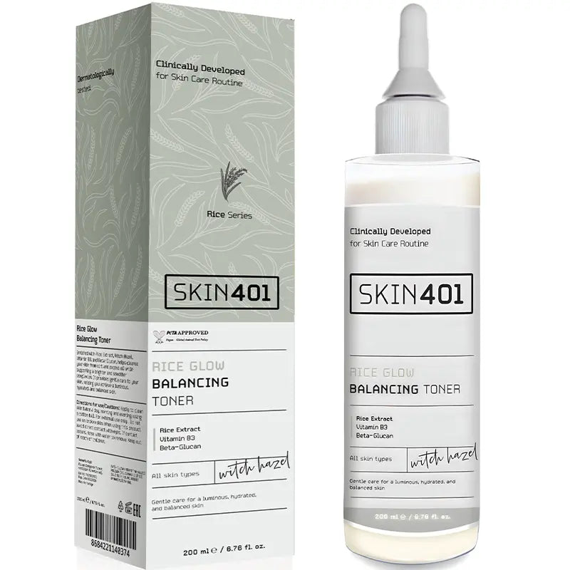 Skin401 Rice Glow Balancing Toner for Brightening 200ml by Beauty Care Bag