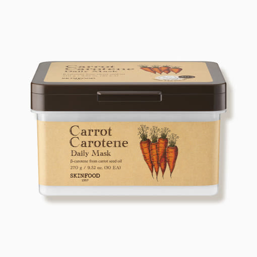 SKINFOOD Carrot Carotene Daily Mask Sheet 270g/30ea by Seoulia