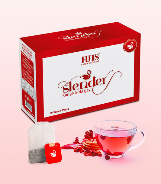 HHS Slender Herbal Tea 60 Tea Bags | Refreshing Daily Herbal Blend | Rosemary, Mate & Green Tea by Beauty Care Bag