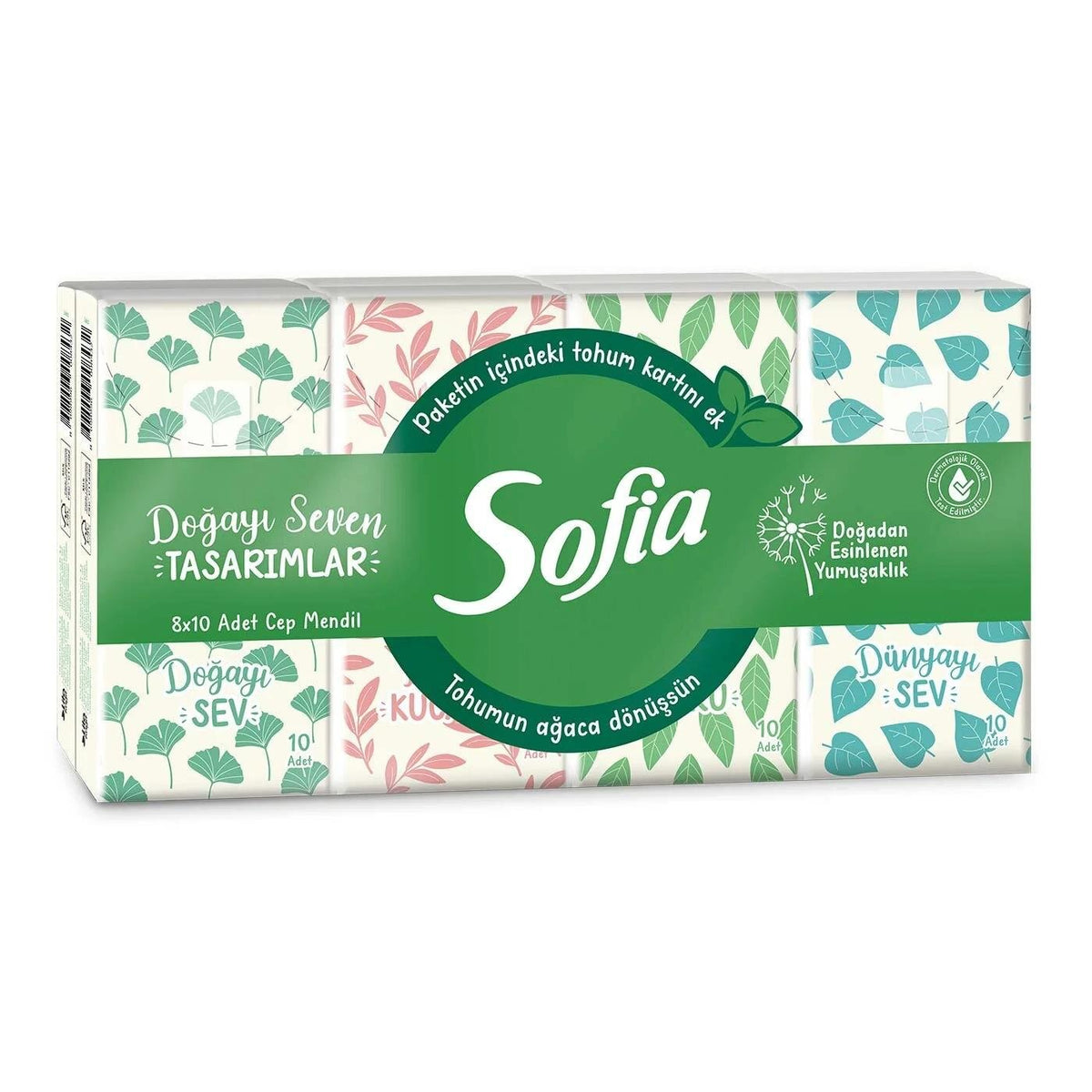 Sofia Pocket Tissues with Seed Card 8-PackBody CareTorqelo.com