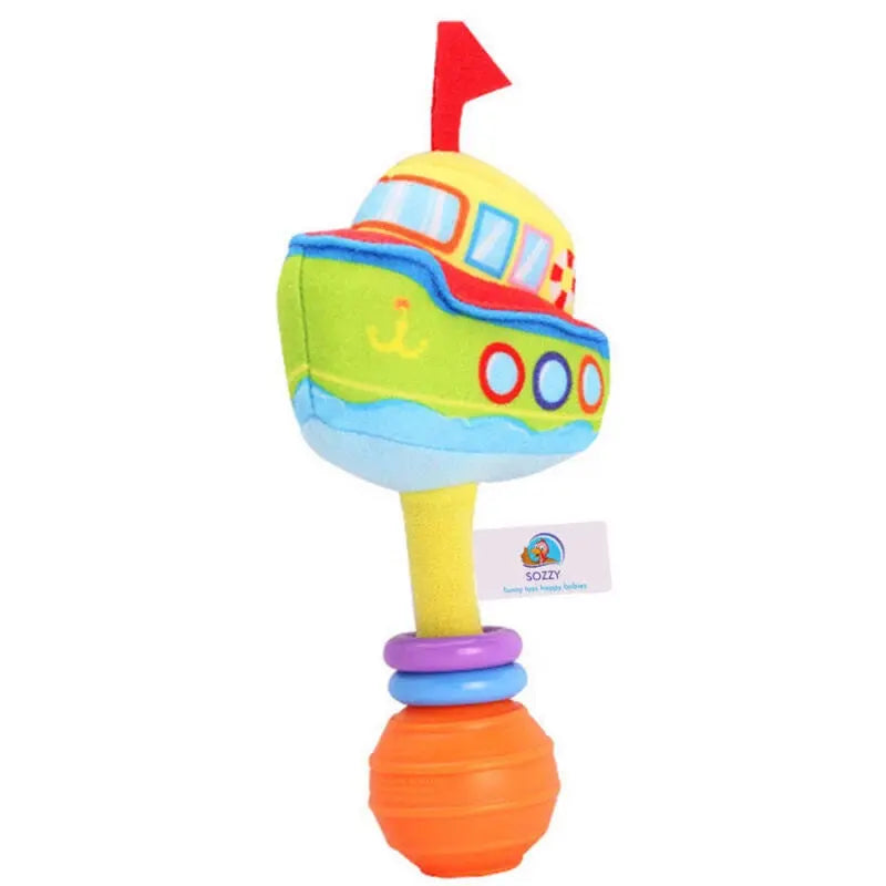 Sozzy Toys Ship Hand Rattle Soft Plush Toy by Beauty Care Bag