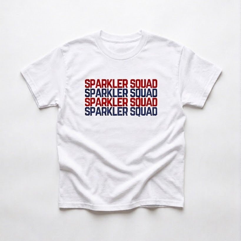 SPARKLER SQUAD TEE - WHITEBaby & Toddler TopsTorqelo.com