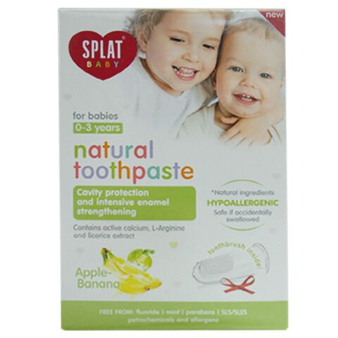 Splat Baby Apple & Banana Toothpaste with Finger Brush 40mlOral CareTorqelo.com