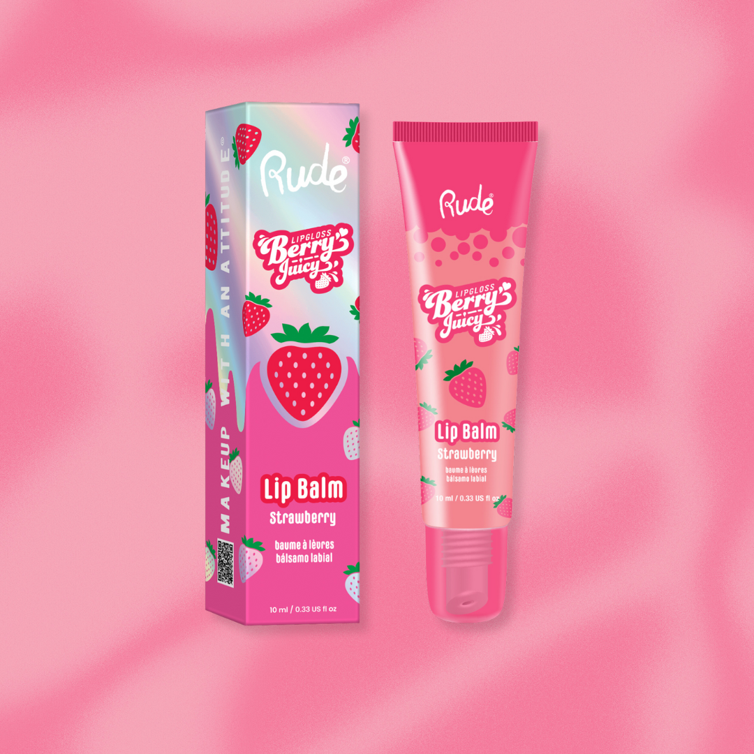 RUDE Berry Juicy Lip Balm - Strawberry by Avera Group