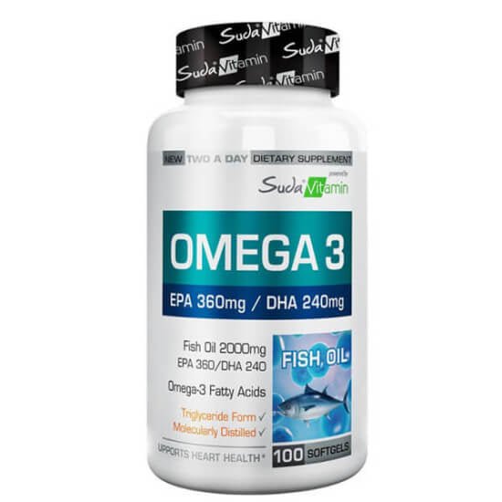 Suda Vitamin Omega 3 2000 mg Dietary Supplement 100 CapsSupplementsTorqelo.com