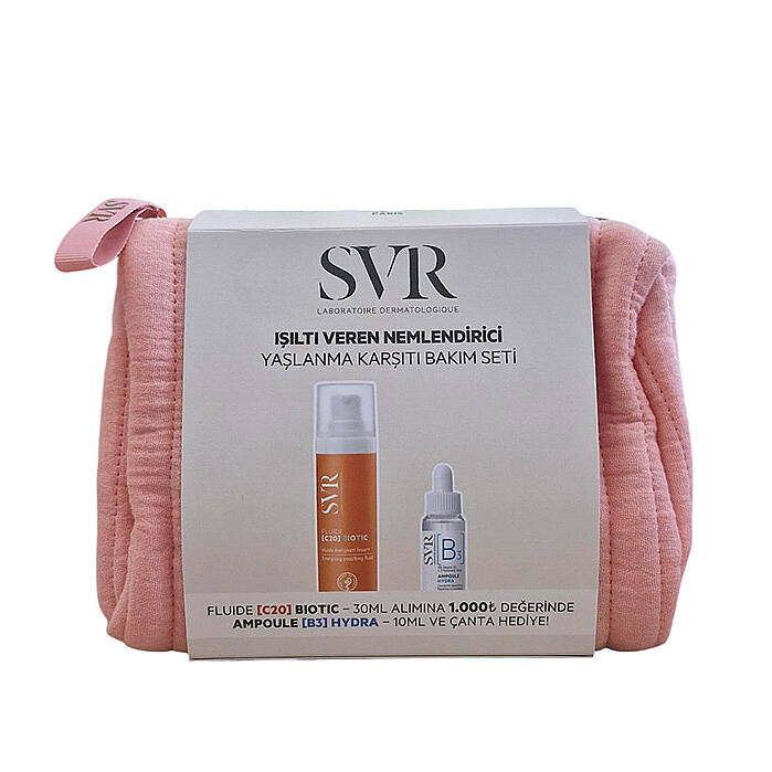 SVR Radiance & Hydration Anti-Aging Skincare Set by Beauty Care Bag